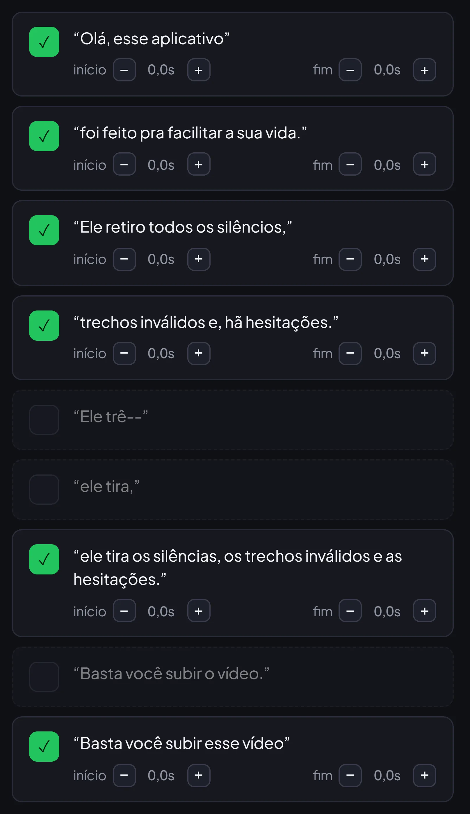 Deixe a IA escolher as tomadas