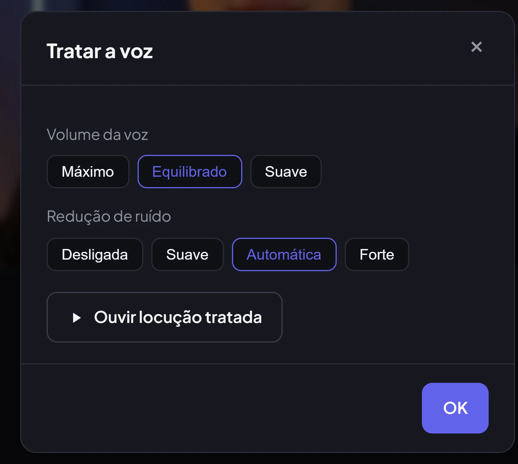 Tratar a voz